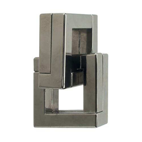 BePuzzled | Quartet Hanayama Metal Brainteaser Puzzle Mensa Rated Level 6, for Ages 12 and Up