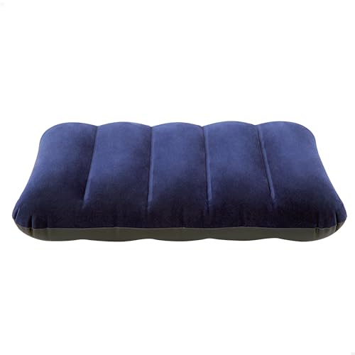 🔥 STARKER PREIS (-30%) INTEX "Downy Pillow" Aufblasbares Kissen mit samtiger Oberfläche (43×28×9cm), Outdoor Kissen wasserdicht, strapazierfähig & kompakt (68672)