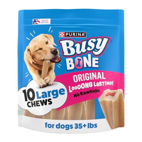 Purina Busy Bone Adult Dog Chew Bone Treats, Original - 10 ct. Pouch