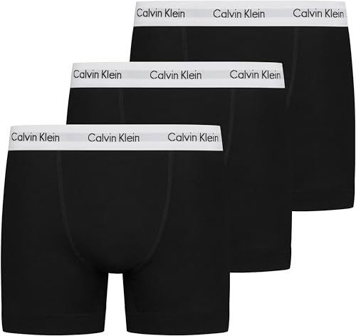 (-39%) Calvin Klein Herren Boxershorts Low Rise TRUNK, 3er Pack U2664G, Ohne Eingriff, Mehrfarbig ( Schwarz ) - Small