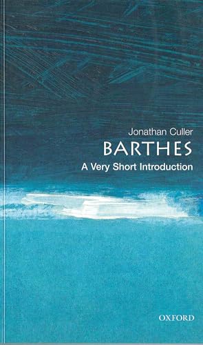 Barthes (By: Jonathan Culler) cover
