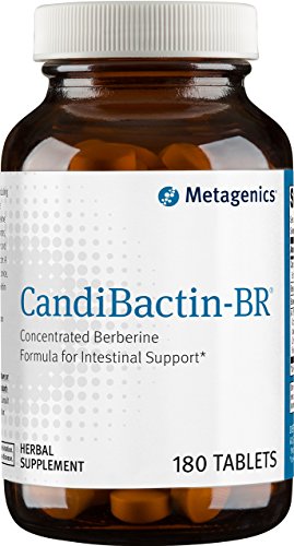 Metagenics CandiBactin-BR - Concentrated Berberine for Intestinal Support* - with Berberine, Oregon Grape & Coptis Root Extract - Gut Health Supplements* - Gluten-Free - Vegetarian - 180 Tablets
