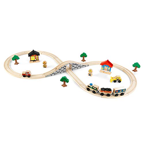 KidKraft Figure 8 Train Set Best for Younger Kids A fun train set that comes with multiple pieces