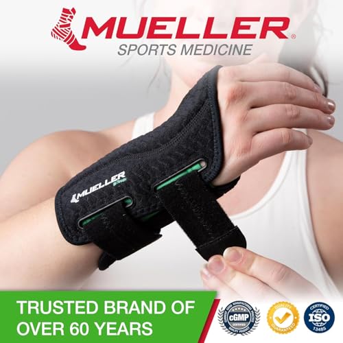 Mueller Sports Medicine Green Fitted Wrist Brace For Men And Women