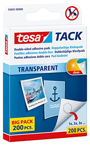 (-33%) tesa TACK doppelseitige Klebepads - 1 x 200 Pads