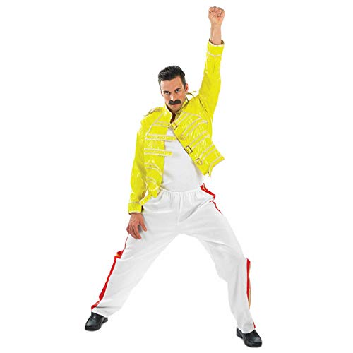 Fun Shack 80s Rock Costume for Men, Rocker Outfit, 80s Band Attire, Mens Singer Costume, Retro Rocker Look, Medium