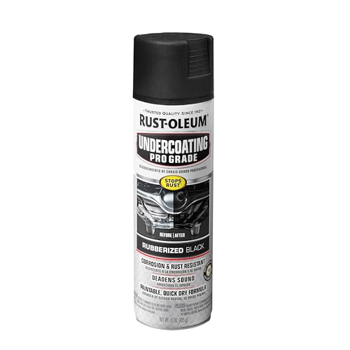 Rust-Oleum 248656 Professional Grade Rubberized Undercoating Spray, 15 oz, Black