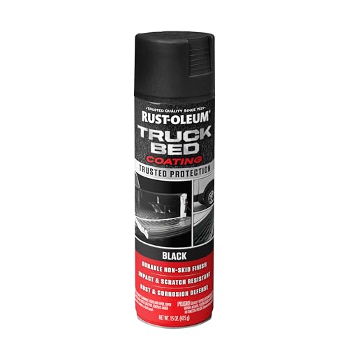 Rust-Oleum 248914 Truck Bed Coating Spray, 15 oz, Black, 15 Ounce (Pack of 1)