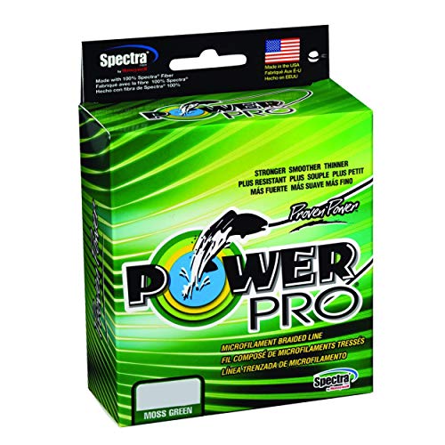 PowerPro Braided Fishing Line - Moss_Green - 15lb - 300yd/275m (21100150300E)