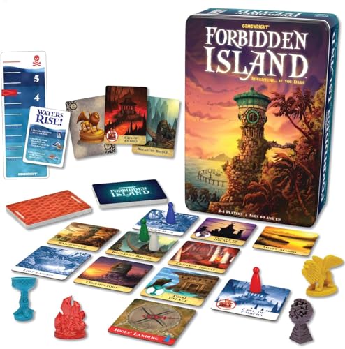 Gamewright - Forbidden Island - Cooperative Strategy Survival Board Game, 2-4 Players