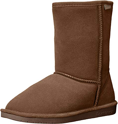 BEARPAW Women's Emma Short Winter Boot, Hickory, 8 M US
