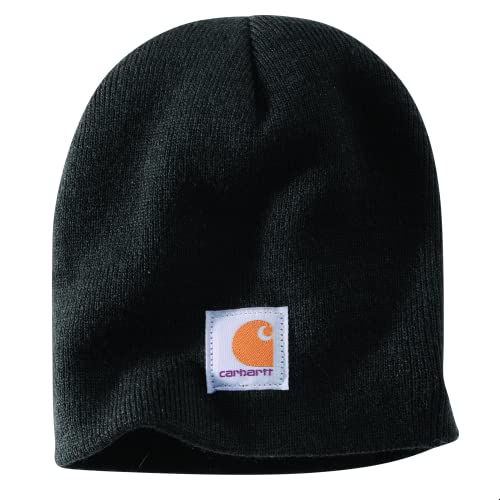 Carhartt Mens Knit Beanie Skull caps, Black, One Size US