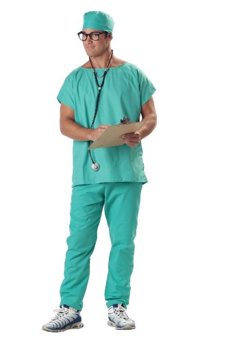California Costumes Scrubs Costume X-Large Turquoise