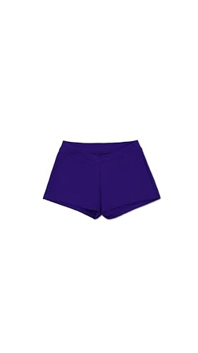 Capezio Women's Team Basic Boy Cut Low Rise Short, Purple, Large