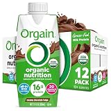 Orgain Organic Protein Shakes (16g), 12 pk, Chocolate Fudge