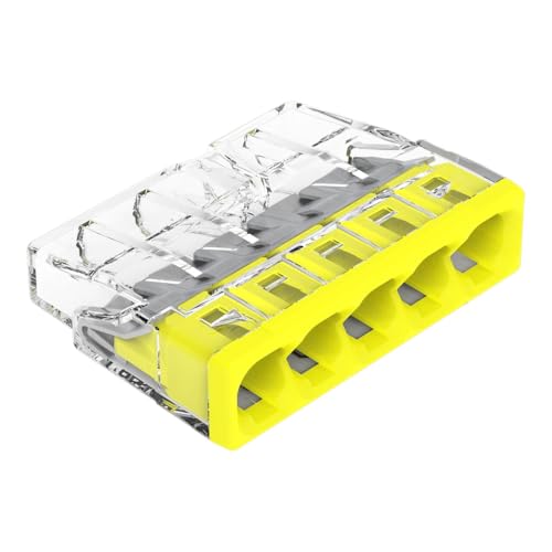 (-13%) WAGO Verbindungsklemmen 2273-205 | 5 Leiter, bis 2,5 mm², 100 Stück, COMPACT Verbindungsklemme für eindrähtige Leiter, bestätigte Anwendungssicherheit, kleinstmögliche Bauform