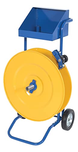 Vestil STRAP-PS-HD Steel Strapping Cart Three machines in one. Multi-tier discs allow you to use