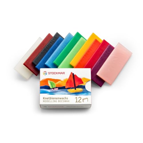 Stockmar Modelling Beeswax – 12 Assorted Color Sheets in Sliding Cardboard Box – Non-Drying, Reusable Wax Art Set for Artists and Hobbyists – for Creative Art Projects, Crafting, and Sculpture : Arts, Crafts & Sewing