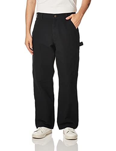 Carhartt Mens 36X34 Workwear Washed Duck Dungaree Pants Blacks