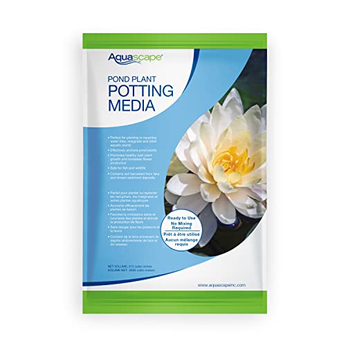 Aquascape Pond Plant Potting Media, Nutrient-Rich Aquatic Soil for Water Gardens, Supports Strong Root Growth, 215 Cubic Inches, 89002