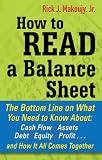 How To Read A Balance Sheet The Bottom Line On What You Need To Know About Cash Flow Assets Debt Equity Profitand How It All Comes Together English Edition