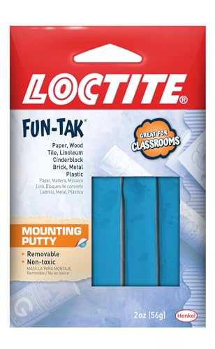 Loctite 1270884 Fun-Tak Mounting Putty, 2 oz, Blue