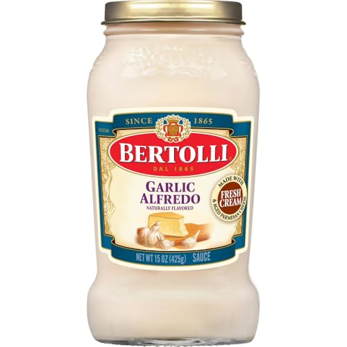 Bertolli Pasta Sauce, Garlic Alfredo, 15 Ounce (Pack of 1)