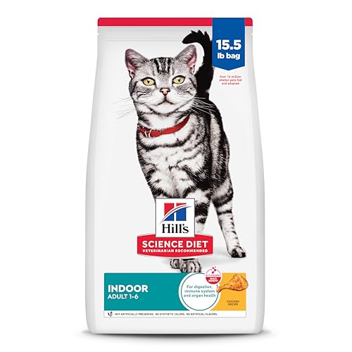 Hill's Science Diet Adult Indoor Cat Food, Chicken Recipe, 15.5 lb