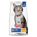 Hill's Science Diet Adult Oral Care Dry Cat Food, Chicken, 7 lb. Bag