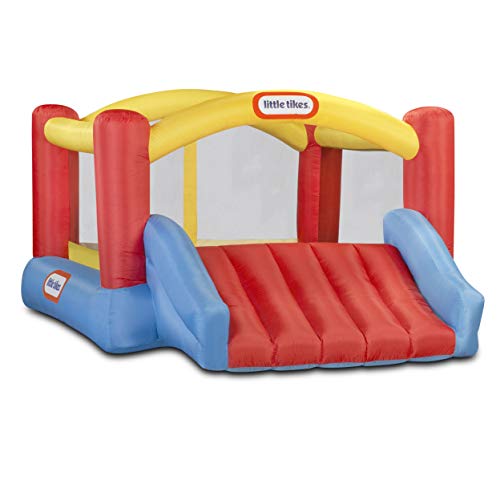 Little Tikes Jump 'n Slide Bouncer A bounce house for young kids that is easy to