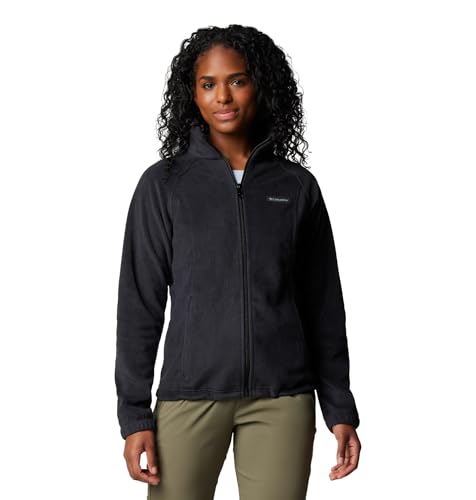 Columbia Womens Benton Springs Full Zip Fleece Jacket, Black, 3X