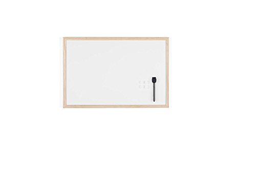 ⚡ BLITZDEAL (-43%) Bi-Office Budget Whiteboard mit Holzrahmen, magnetisch, 5 Größen wählbar, 60 x 40 cm