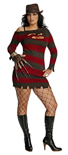 Rubies A Nightmare on Elm Street: Freddy Krueger Costume for Adults, Women's Plus