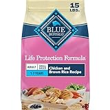 Blue Buffalo Life Protection Formula Chicken & Brown Rice Small Breed Adult Dry Dog Food, Supports Immunity with Antioxidant-Rich LifeSource Bits, Promotes Healthy Muscles, Skin & Coat Health, 15 lbs.