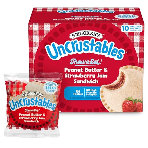 Smucker's Uncrustables Peanut Butter & Strawberry Sandwiches, 10 Count