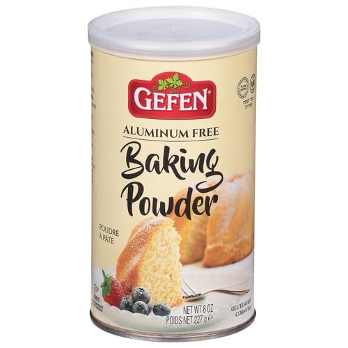 Gefen Baking Powder, 8oz Resealable Container, Gluten Free, Aluminum Free, Cornstarch Free