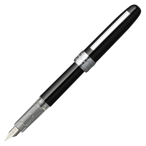 Platinum Plaisir Fountain Pen Fine Nib (Black)