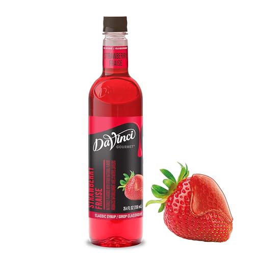 DaVinci Gourmet Classic Strawberry Syrup, 25.4 Fluid Ounces (Pack of 1) : Grocery & Gourmet Food