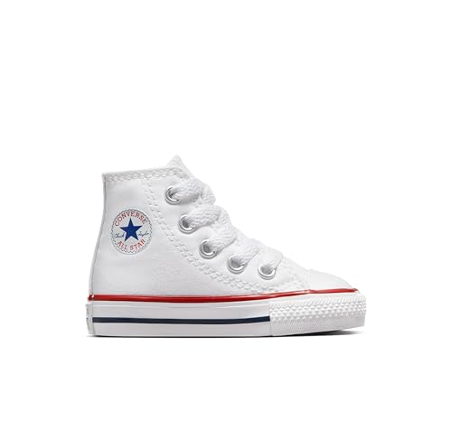 Converse Kids' Chuck Taylor All Star High Top, Optical White, 2 Infant kids' shoe