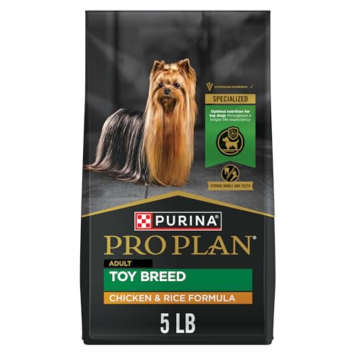 Purina Pro Plan Toy Breed Adult Dry Dog Food Chicken & Rice With Probiotics, 5 lb