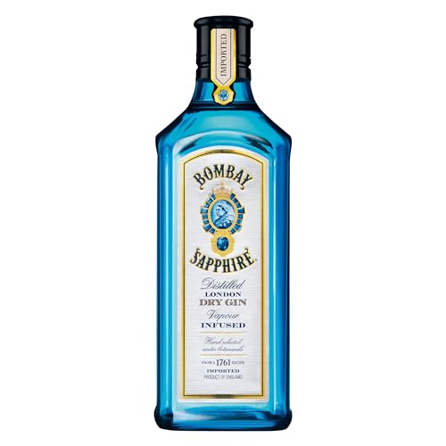 (-32%) Bombay Sapphire London Dry Gin, 40 Vol-%, 70 cl / 700 ml, zu 100% per Dampfinfusion destillierte Spirituose mit 10 erlesenen Botanicals