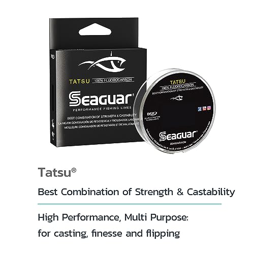 Seaguar Tatsu 100% Fluorocarbon Fishing Line DSF, 8lbs, 200yds Break Strength/Length - 08TS200