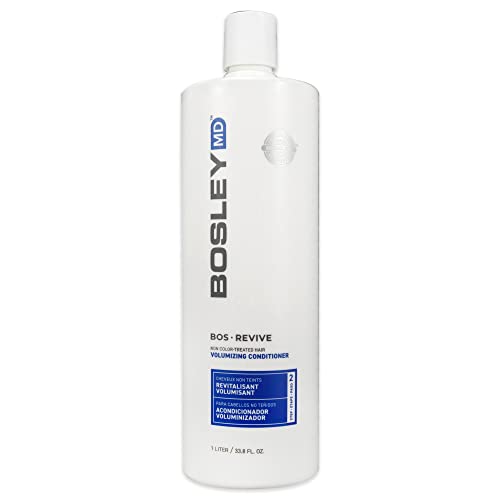 BosRevive Volumizing Conditioner for Noticeably Thinning, Non Color-Treated Hair – DHT-Blocking Saw Palmetto, Biotin Strengthening, Niacin Revitalizing & Panthenol, Vegan, Sulfate-Free 33.8 Fl Oz