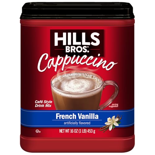 Hills Bros. Instant Cappuccino Mix, French Vanilla Cappuccino Mix, 16 oz