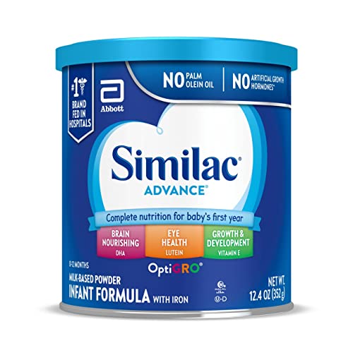 Similac Advance Infant Formula with Iron, Baby Formula Powder, 12.4-oz Can