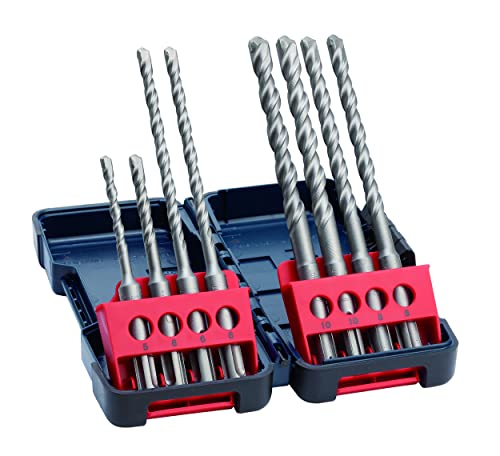 🔥 STARKER PREIS (-41%) Bosch 8-tlg Hammerbohrerset SDS plus-3 (für Beton, in Tough Box, Ø 5–10 mm, Zubehör Bohrhämmer)