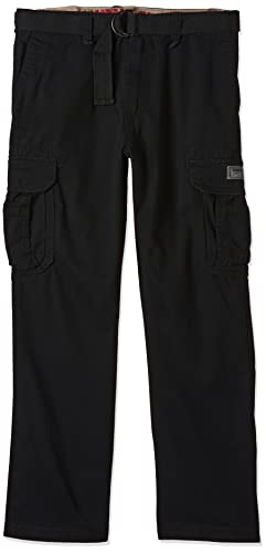 UNIONBAY mens Survivor Iv Relaxed Fit Cargo - Reg and Big Tall Sizes Casual Pants, Black, 34W x 32L US
