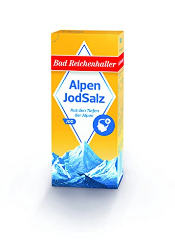 (-31%) Bad Reichenhaller Marken JodSalz Reines Alpensalz aus Natursole, 500 gramm, Die Verpackung kann variieren