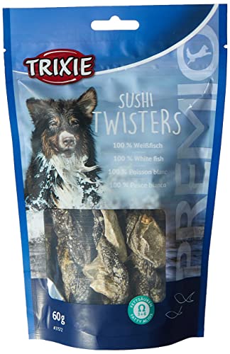 TRIXIE Snack Premio Sushi Twisters pescado blanco 60g