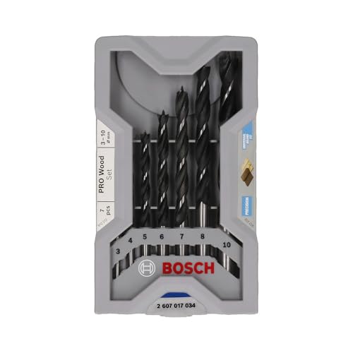 (-49%) Bosch Professional 7 tlg. Robust Line Holzspiralbohrer Set (für Holz, Zubehör Bohrschrauber), durchmesser: 3.0 - 10.0
